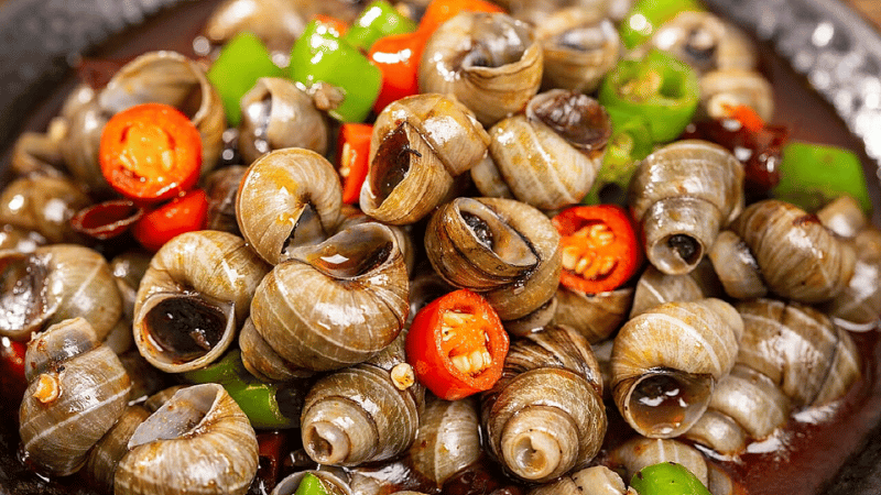 ốc hút Đà Nẵng món ăn vặt buổi tối