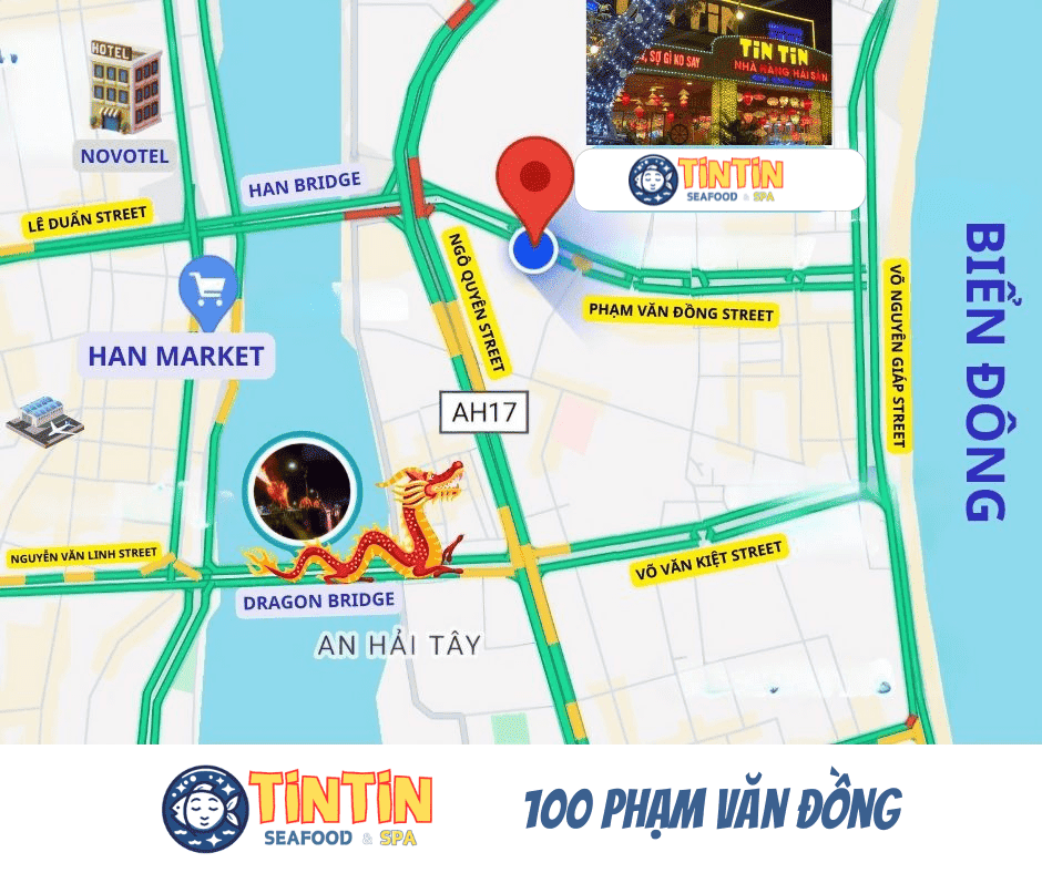 TinTin seafood & Spa location