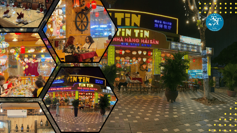 không gian của nhà hàng&nbsp;hải sản Tin Tin