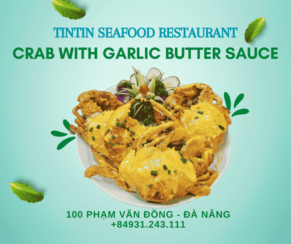 CRAB WITH GARLIC BUTTER SAUCE