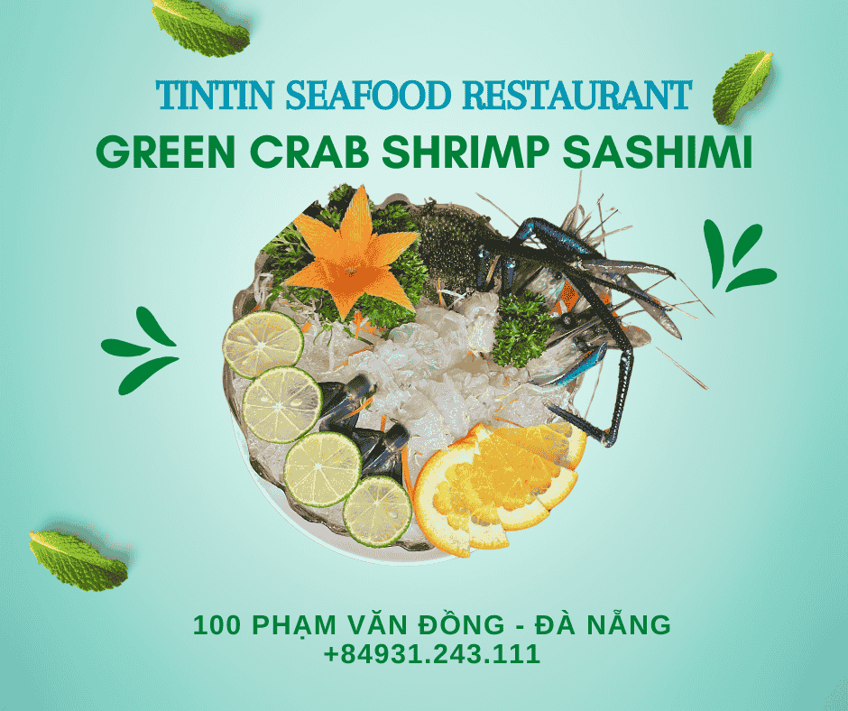 GREEN CRAB SHRIMP SASHIMI